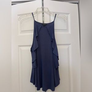 Blue express dressy top